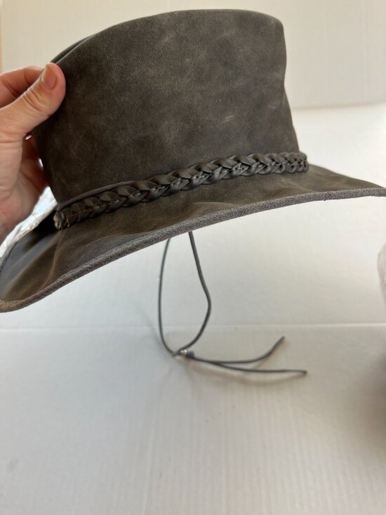 Womens Crusher Leather Cowboy Hat American Hat Makers Premium Crushable Outback main image 8